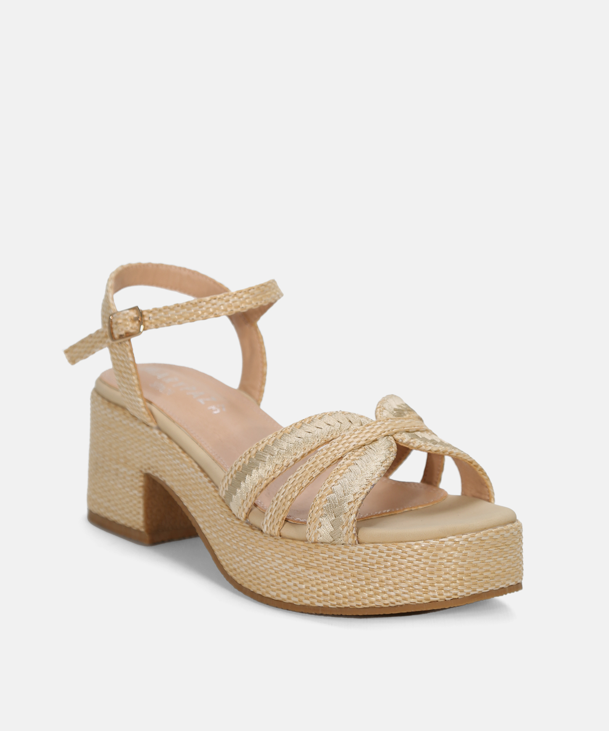 Sandalia plataforma rafia image number null